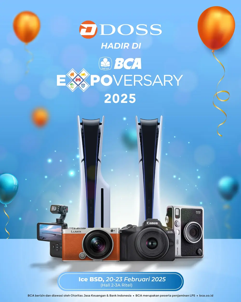 Yuk Datengin Booth DOSS di BCA EXPOVERSARY 2025, Ada Promo Diskon up to Rp 8.6 Buat Kamu.