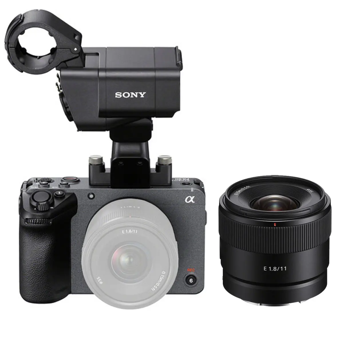 Sony FX30 Digital Cinema Camera with XLR Handle Unit with E 11mm f1.8 Mirrorless Lens