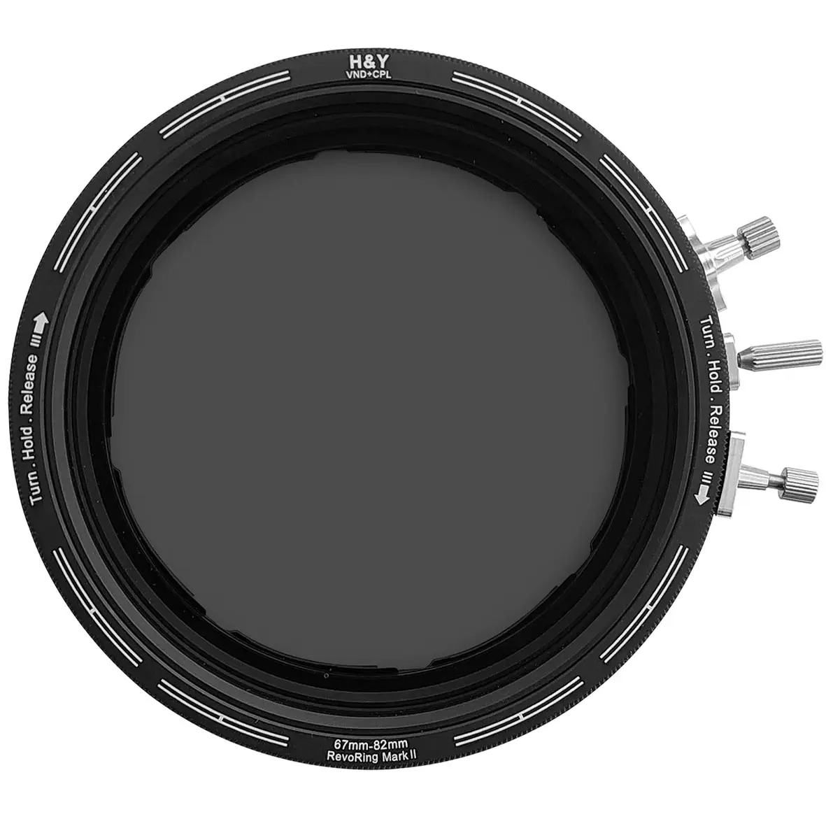 H&Y REVORING Variable Neutral Density ND3-1000 + Circular Polarizer 67-82mm Mark II RNC82-II