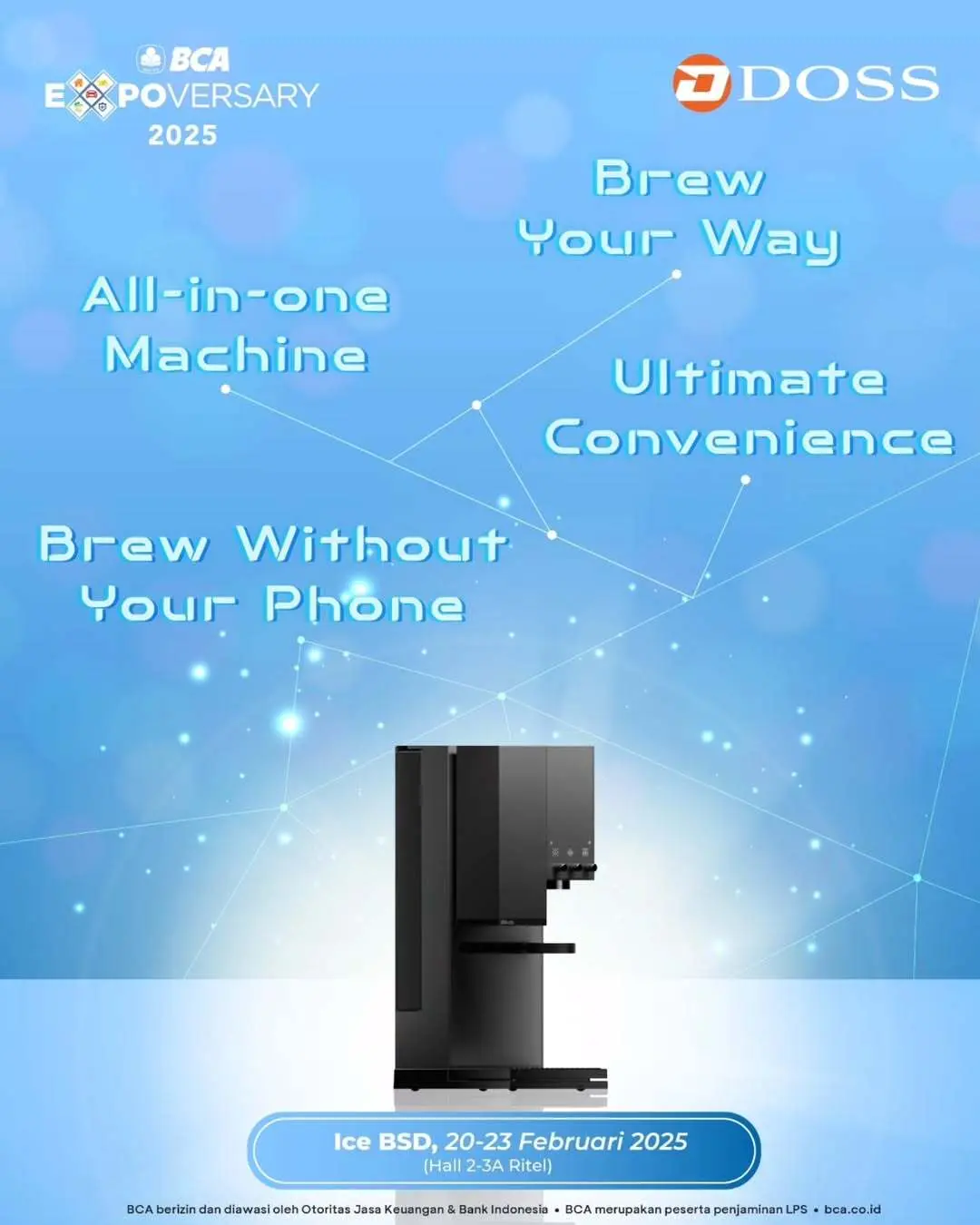 Yuk, dateng ke booth nya DOSS Camera & Gadget di event BCA EXPOVERSARY 2025, Hall 2-3 A Ritel di ICE BSD Acara ini akan segera dilaksanakan pada tanggal 20 - 23 Februari 2025Disana kamu bisa cobain langsung (1).webp