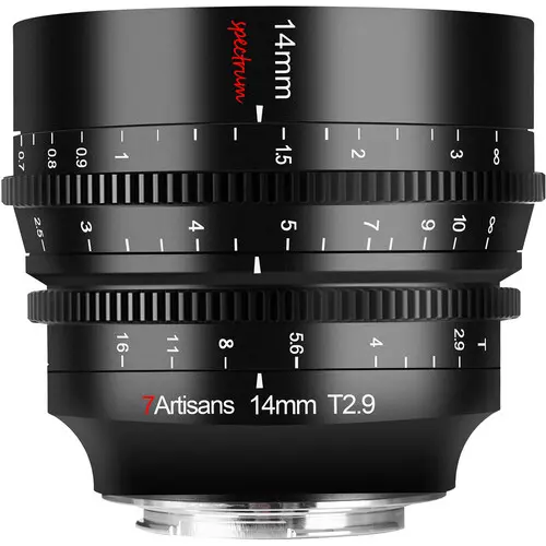 7artisans Photoelectric Spectrum 14mm T2.9 Prime Cine Lens for Sony E