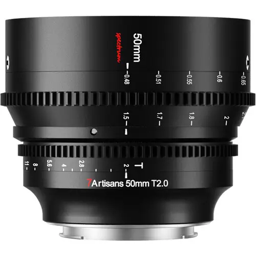 7artisans Photoelectric 50mm T2.0 Spectrum Prime Cine Lens for Sony E Mount