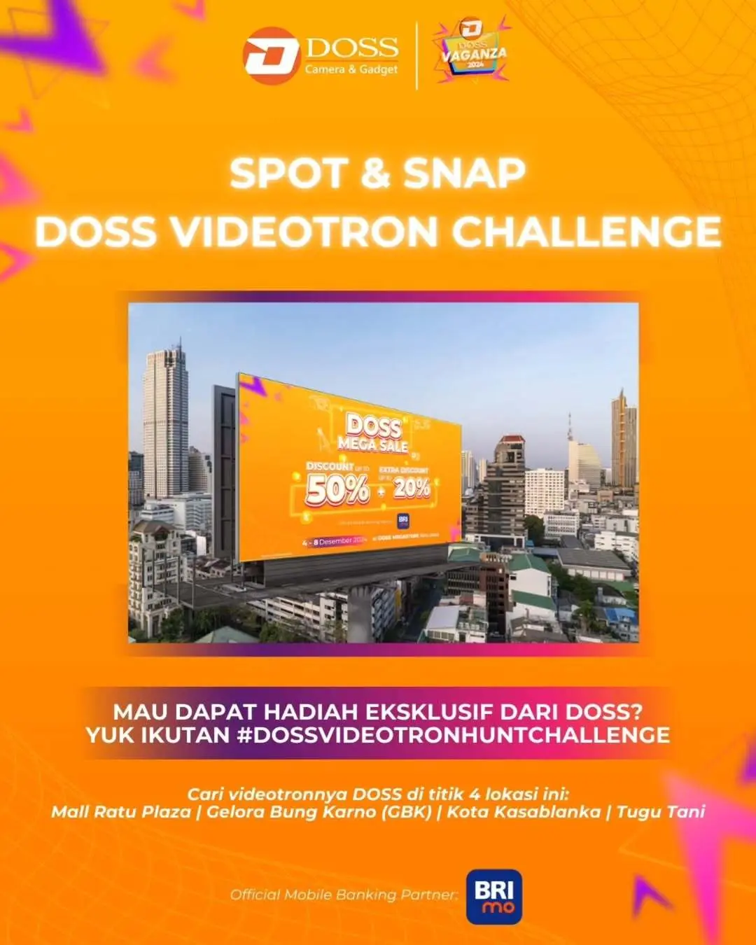 Ayo Ikutan Spot & Snap DOSS Videotron Challenge dan Menangkan Hadiah Ekslusif dari DOSS.