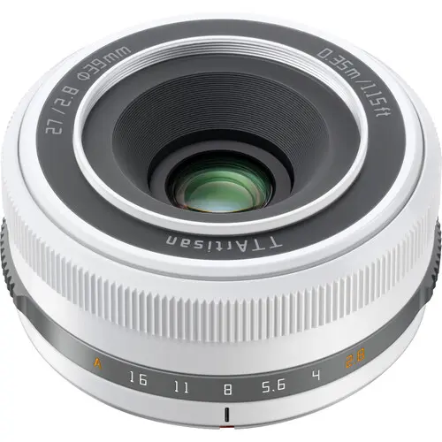 TTArtisan 27mm f2.8 Lens (FUJIFILM X, Polar White)