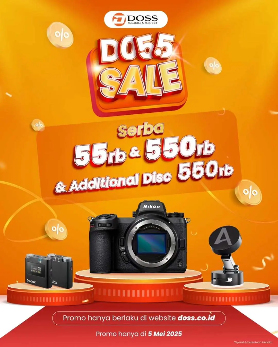 DO5.5 DOUBLE DATE SALE: Belanja Gear Fotografi dan Videografi Makin Hemat di DOSS.