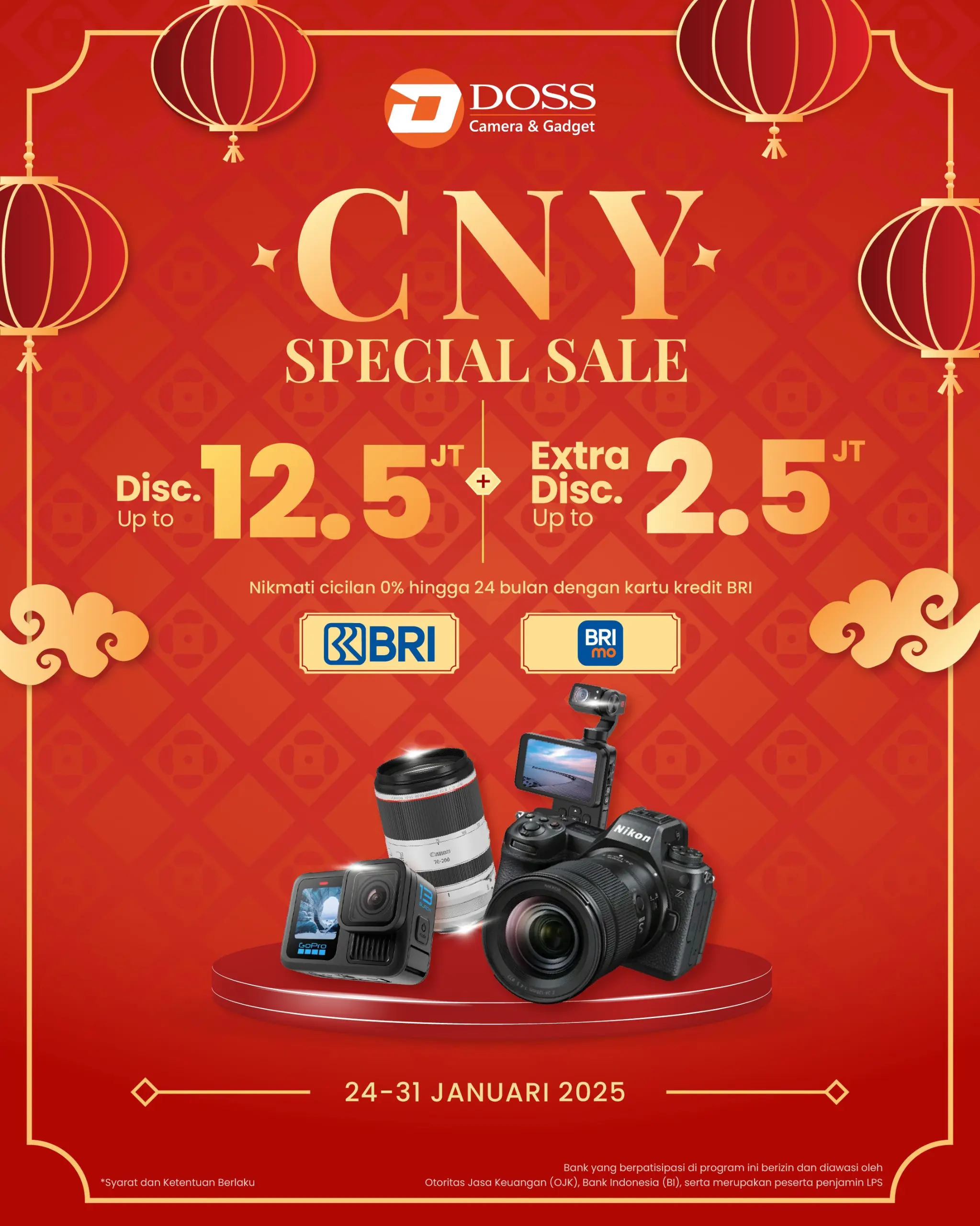 DOSS CNY Special Sale: Ada Diskon Up To Rp 12,5 + Extra Diskon 2,5 Juta.