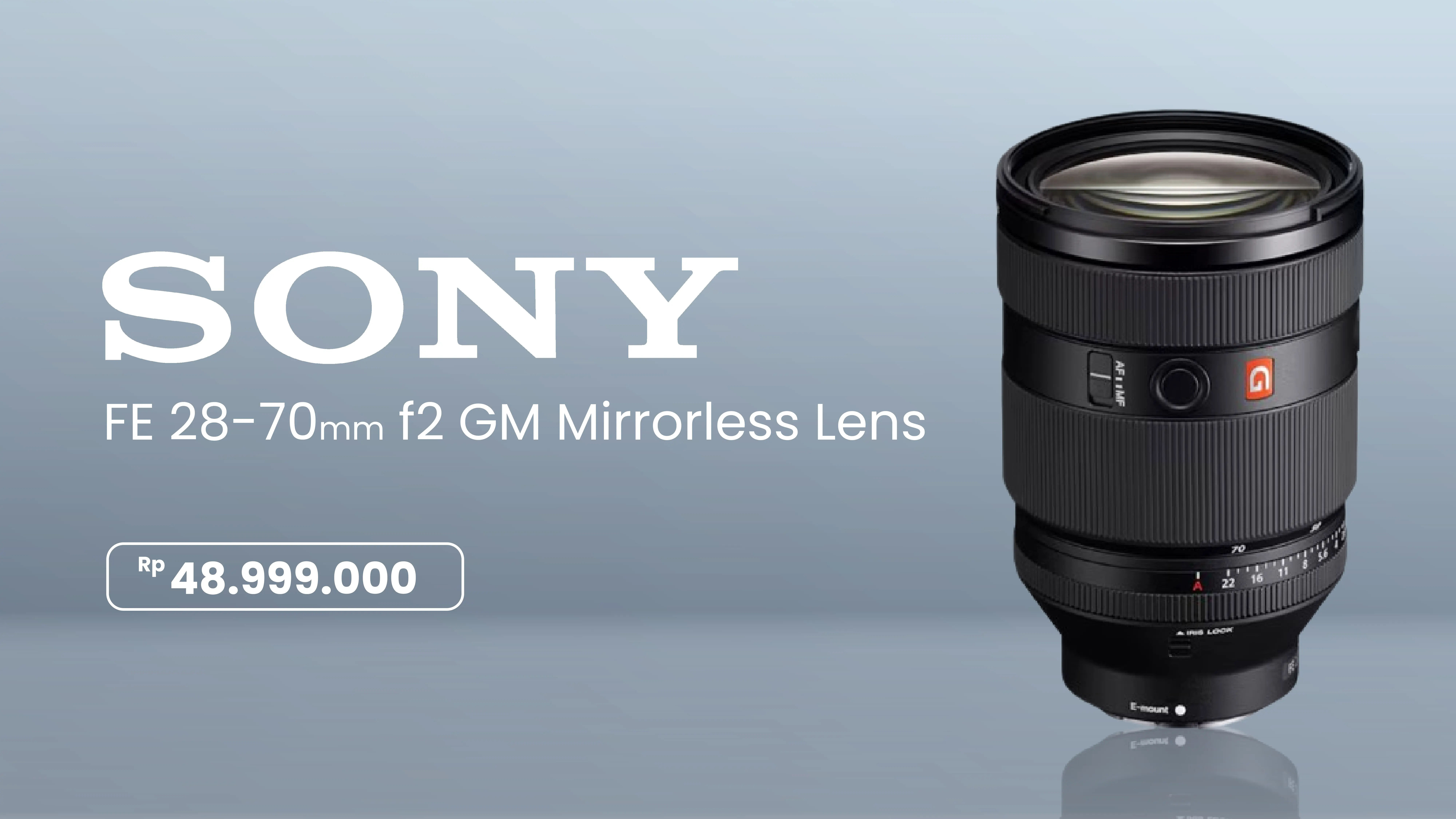 [#18082] Sony FE 28-70mm f2 GM Mirrorless Lens