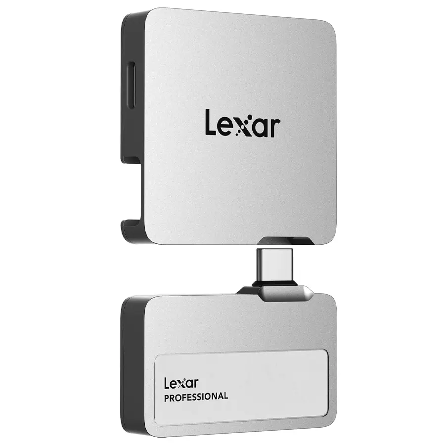 Lexar Professional Go Portable SSD with Hub 2TB SL400 Silver