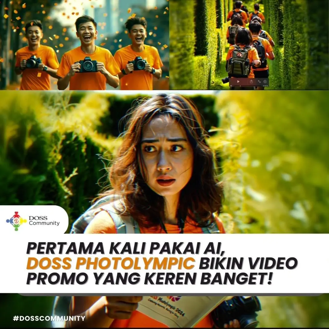 DOSS Berkolaborasi dengan GuavaFilm, Rilis Video Promosi Full AI Generated Untuk DOSS Photolympic 2024.