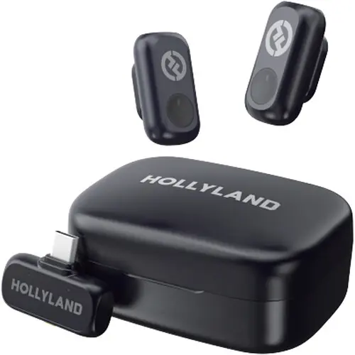 Hollyland LARK A1 Duo 2-Person Wireless Microphone System with USB-C Connector for Mobile Devices