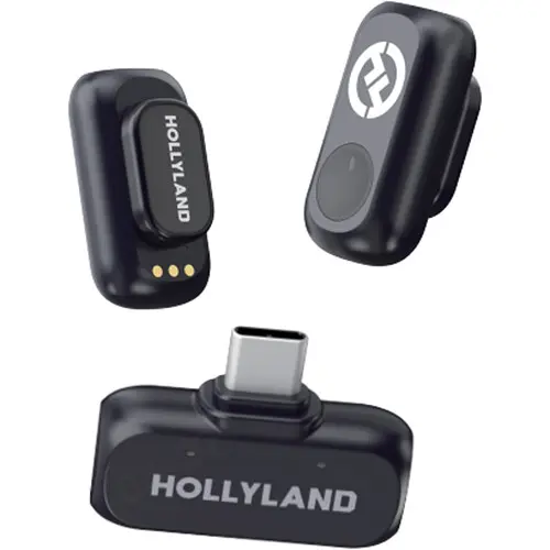 Hollyland LARK A1 Mini Duo 2-Person Wireless Microphone System with USB-C Connector for Mobile Devices