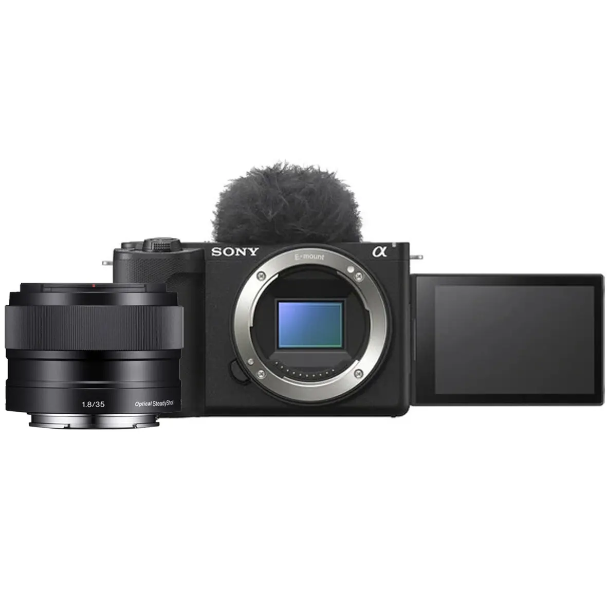 Sony ZV-E10 II Mirrorless Camera Body Only (Black) with  Sony E 35mm f1.8 OSS Lens