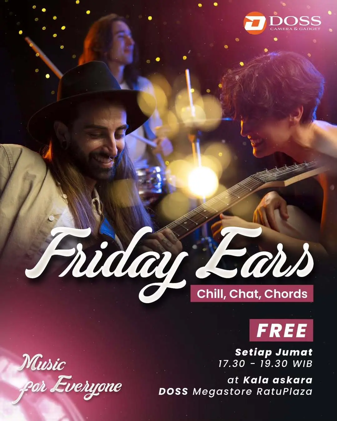 Friday Ears: Santai Sambil Dengerin Musik Akustik di Kala Askara, DOSS Ratu Plaza.