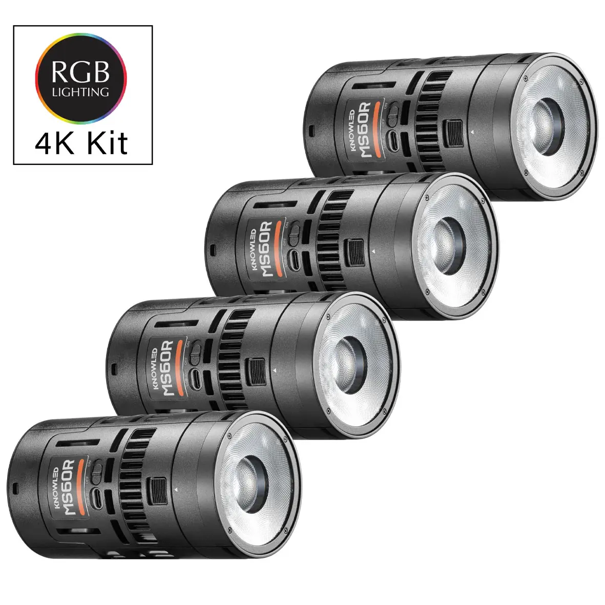 Godox Knowled MS60R 4K RGB Video LED Light (4-light kit)