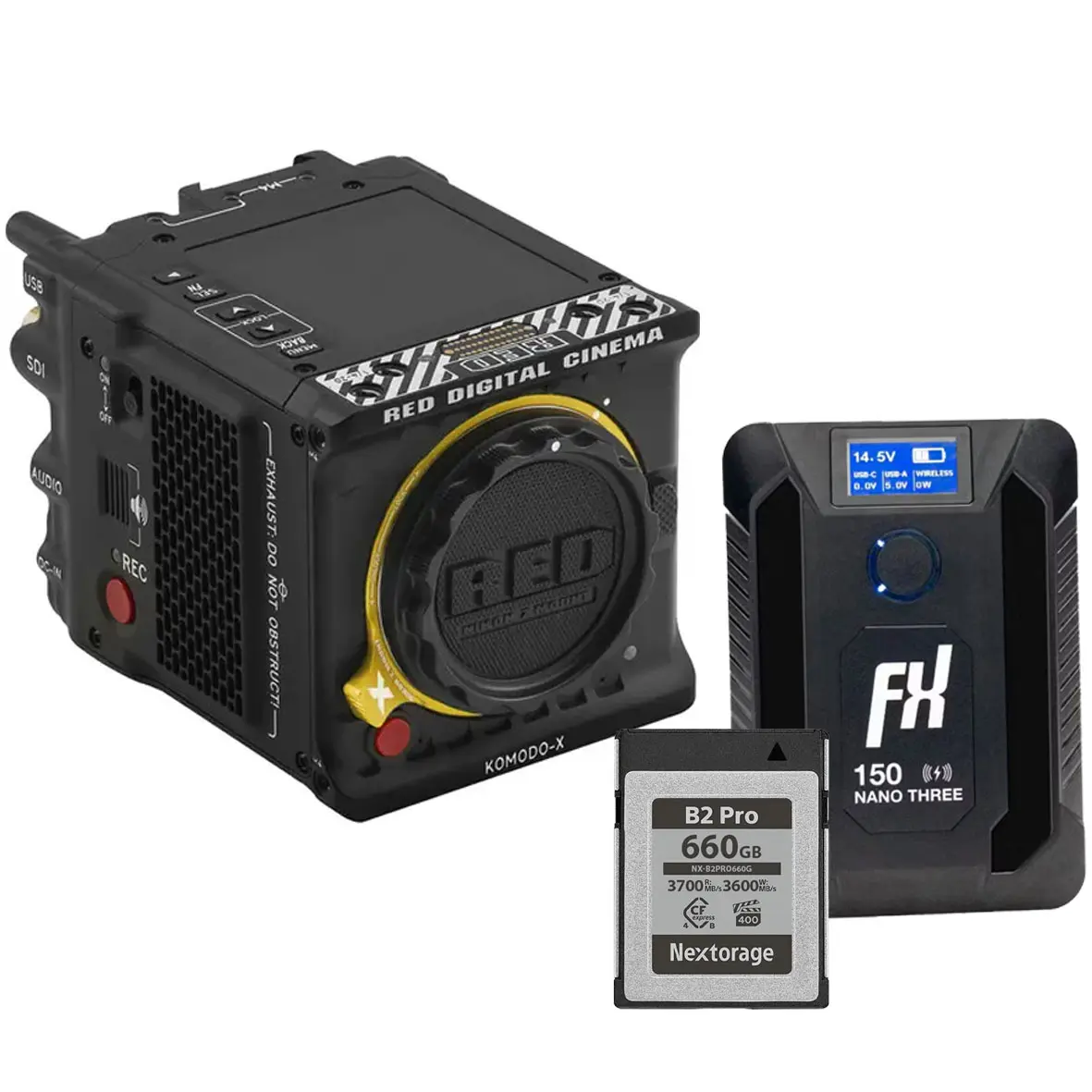 RED DIGITAL CINEMA KOMODO-X Z Mount 6K Digital Cinema Camera (Nikon Z) Creator Lite Package