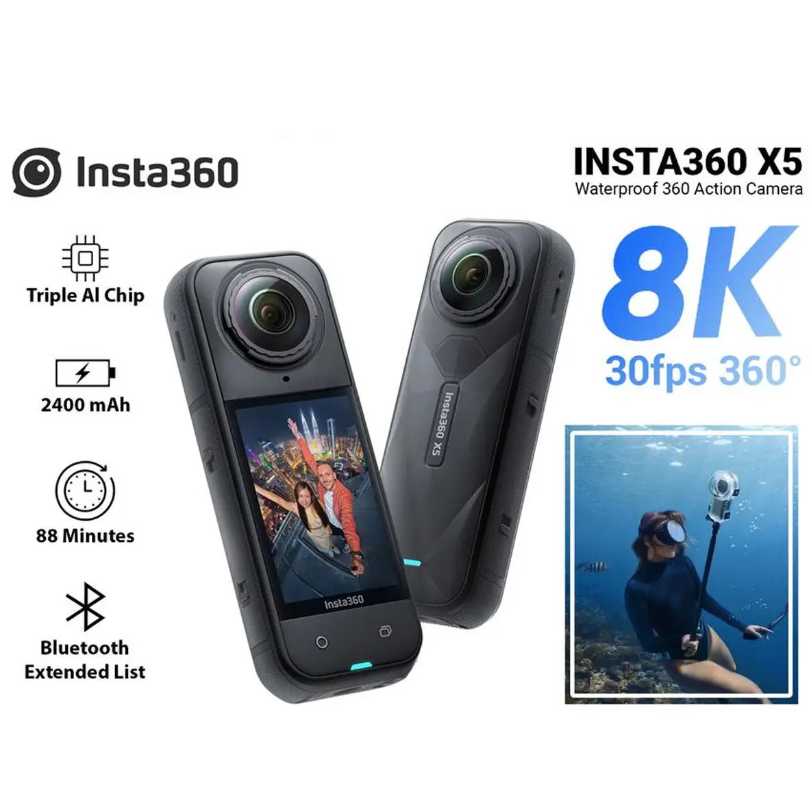 Insta360 X5 360 Action Camera