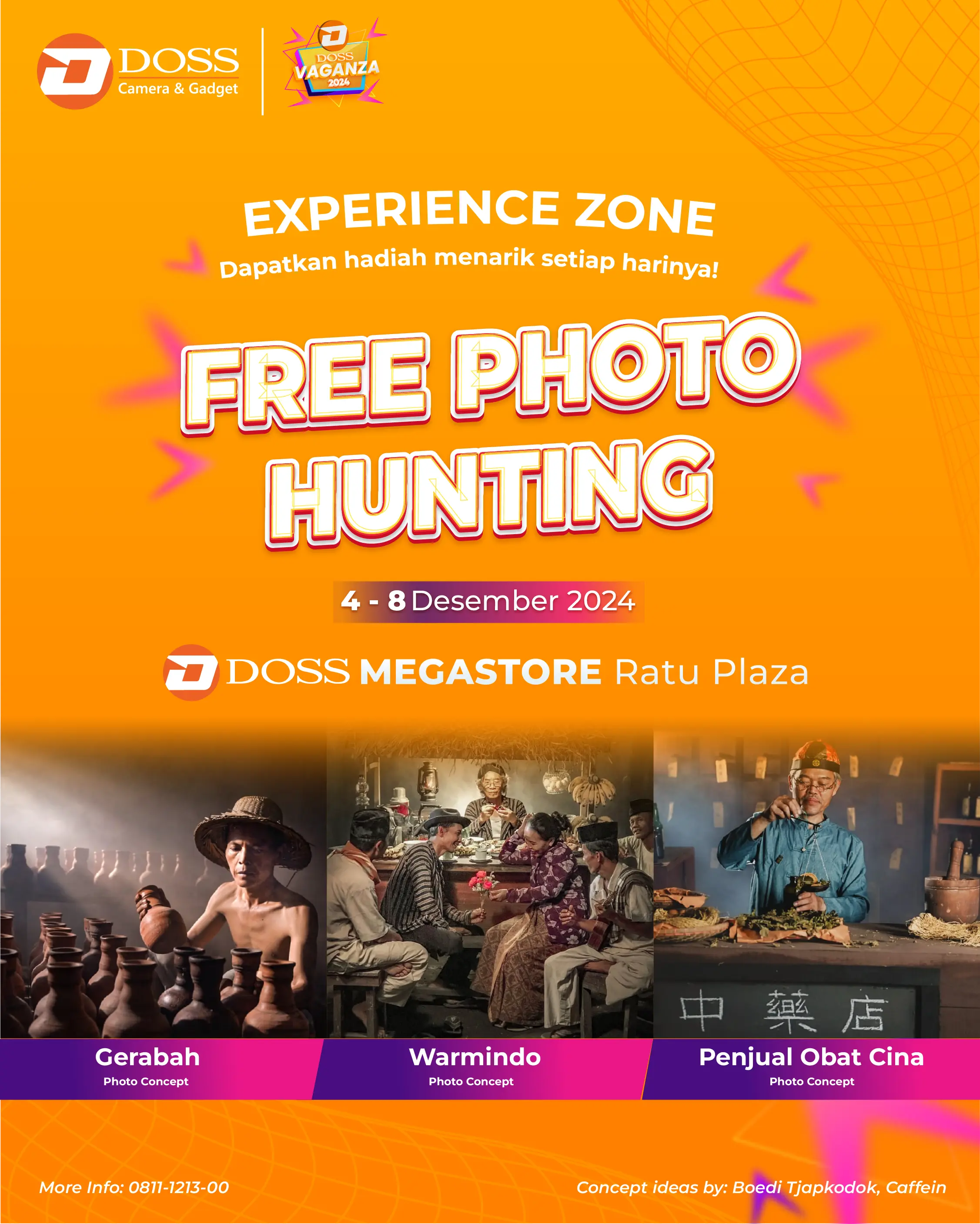 Yuk Kunjungi Experience Zone di DOSS Vaganza 2024, FREE Photo Hunting Bisa Dapat Hadiah.