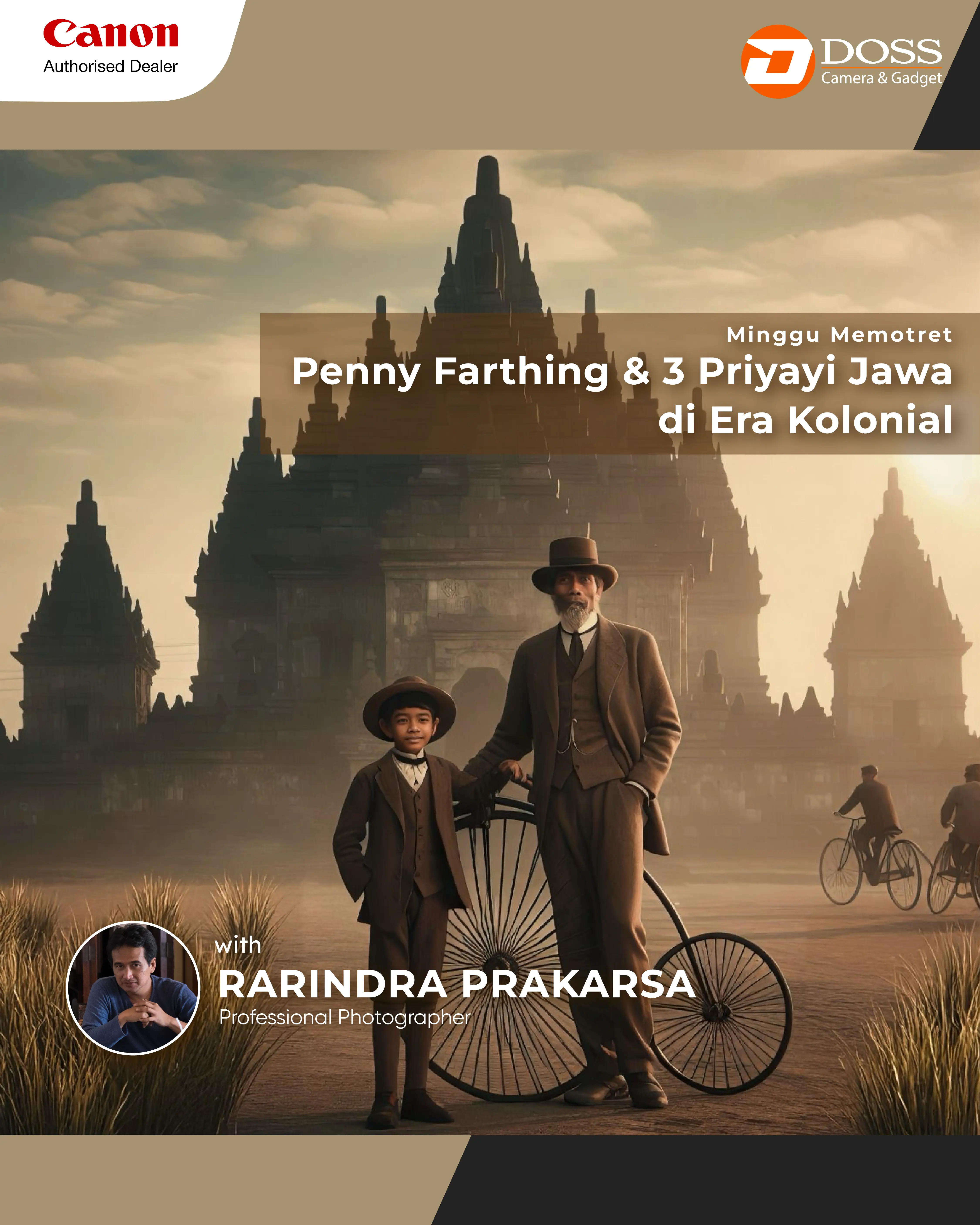 YGK - Minggu Memotret Penny Farthing & 3 Priyayi Jawa di Era