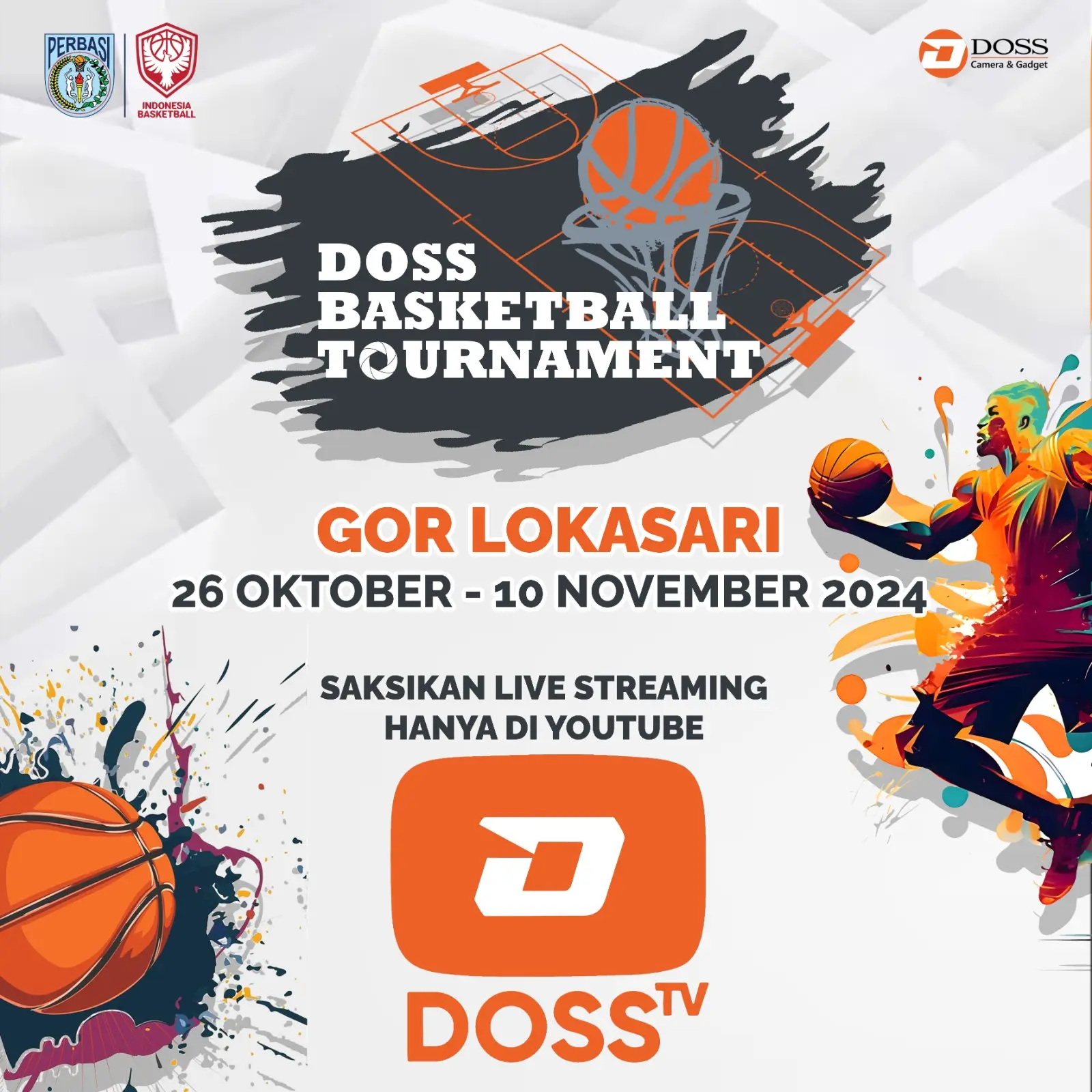 DOSS Selenggarakan DOSS Basketball Tournament 2024, Jadi Kompetisi Basket Paling Bergengsi di Jakarta.