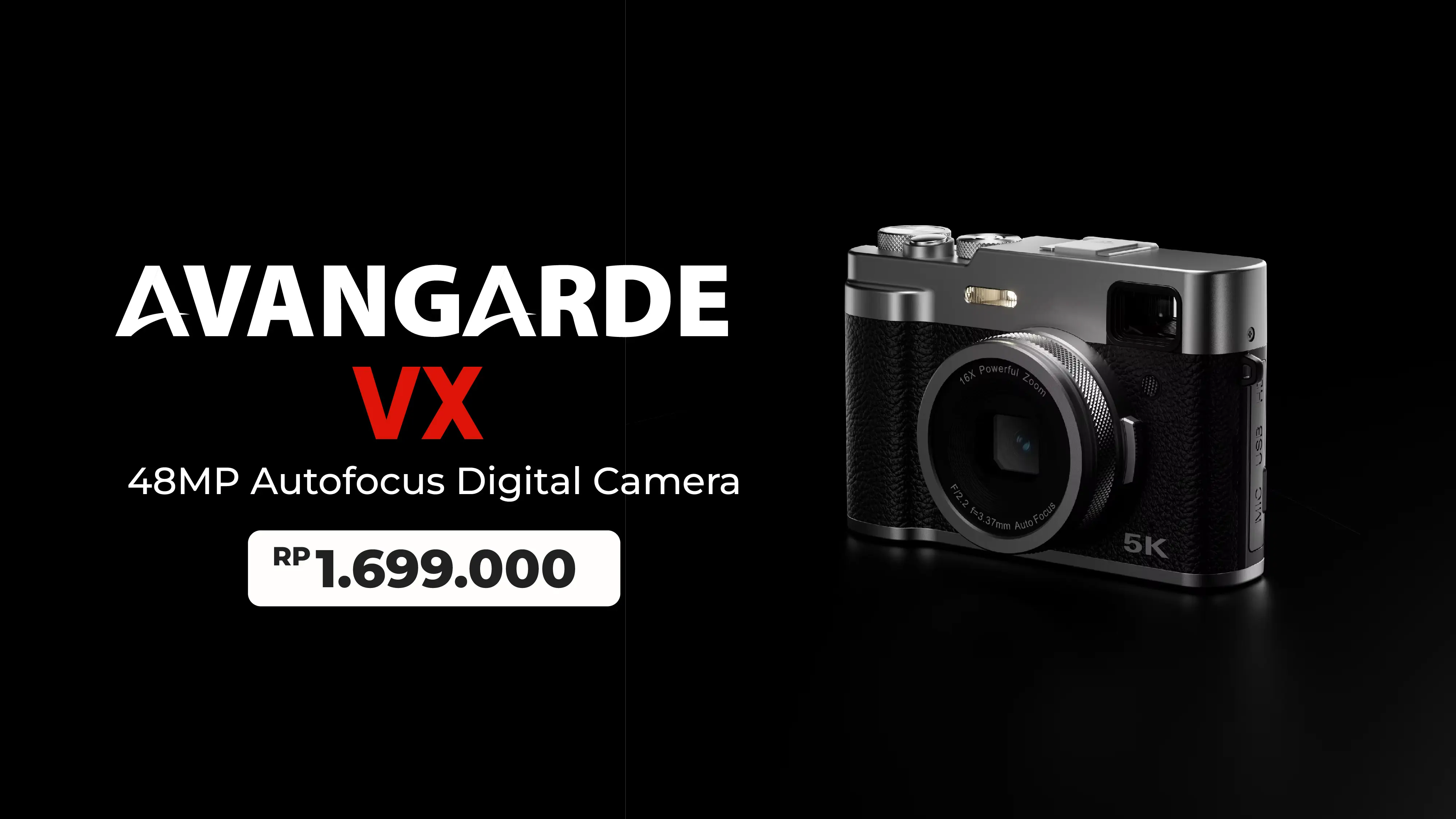 [#16126] Avangarde VX 48MP Autofocus Digital Camera