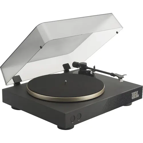 JBL Spinner BT Manual Two-Speed Turntable with Bluetooth (Black and Gold)